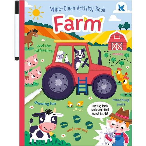 Wipe-Clean Activity Fun Farm, (Paperback)