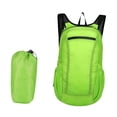 thumbnail image 3 of Mochila plegable de gran capacidad, elegante y compacta, ideal para ir de compras o vacaciones. Verde, 3 of 9