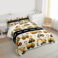 thumbnail image 3 of Homewish Yellow Excavatoe Vehicle Full Size Comforter Sets,Equipment Truck Bedding Comforter Set,Yellow Beige Bedding Sets For Boys Teens,Super Cozy Room Decor,3pcs, 3 of 8