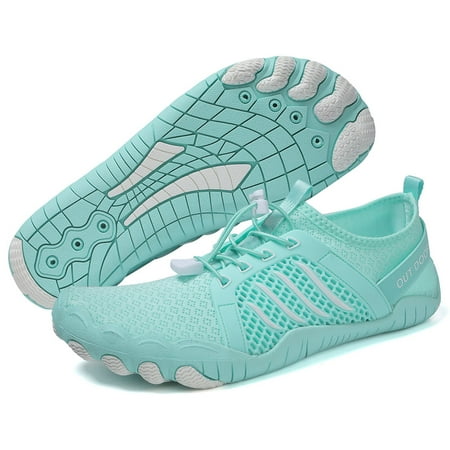 

SunyaMood Water Shoes Barefoot Beach Shoes Quick Dry Non-slip for Men Women(Light Blue 38)