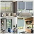 thumbnail image 4 of Keego Cloth Venetian Blinds Room Darkening Windows Blinds Semi Blackout Shades for Home Privacy Customizable Color and Size Silver Grey 26"w x 36"h, 4 of 9
