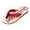 Red, variant on YAYUBA Mens Beach Sandals Red,Fashion Spring And Summer Men Flip Flops Flat Bottom Lightweight Non Wood Grain Casual Style Beach