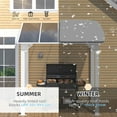 thumbnail image 5 of AECOJOY 5' x 8' Hardtop Gazebo Outdoor Aluminum Pergola ​For Garden, Patio, Backyard-​White, 5 of 10