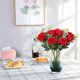 thumbnail image 5 of Ramo de rosas de seda artificial Nubry, 10 unidades (rojo), 5 of 7