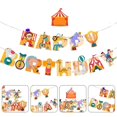 thumbnail image 2 of 1pc Chic Clown Theme Paper Banner Carnival Party Banner Hanging Decoration, 2 of 2
