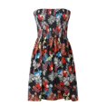 thumbnail image 1 of Robes pour Femmes Sans Manches Épaules Dénudées Couverture de Plage Robe Bohème Imprimé Floral Printemps K S, 1 of 4
