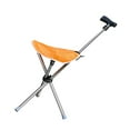 thumbnail image 3 of Bastón De Trekking Con Asiento, Plegable Y Portátil, Ideal Para Playa, Senderismo, Camping, Color Naranja., 3 of 8