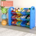 thumbnail image 4 of ECR4Kids 3-Tier Organizer with Bins, Toy Storage, Blue, Assorted, 4 of 12