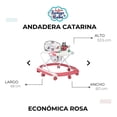 thumbnail image 5 of Andadera Para Bebé Babytek Llanta Gel Cataria Rosa, 5 of 5