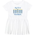 thumbnail image 3 of Inktastic 1st Hanukkah Candles Girls Baby Dress, 3 of 5