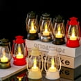 thumbnail image 3 of Kuorak LED Lantern Battery Operated Warm Light Power Saving Portable Handle Waterproof Home Decoration Ideal Gift Halloween Retro Plastic Electronic Candle Lamp for Home, 3 of 8
