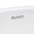 thumbnail image 4 of Ruvati  18 x 15 inch Undermount Bathroom Sink White Oval Porcelain Ceramic with Overflow - RVB0618, 4 of 5