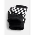 thumbnail image 4 of No Boundaries Women's Ribbed Knit Checkered Pop Top Mittens, 4 of 4