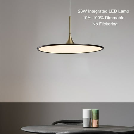 Tubicen Dimmable Kitchen Island Pendant Light 0 39 In Ultrathin Sleek Hanging Ceiling Fixture Height Adjustable Led Modern Bright Flat Lamp For Dining Room Black Canada Tubicen Dimmable Kitchen Island Pendant, Dimmable Kitchen Island Pendants