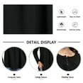 thumbnail image 3 of Womens Blouses Casual Long Sleeve Tops Plus Size Swing Button Down Tunics Black, 3 of 8