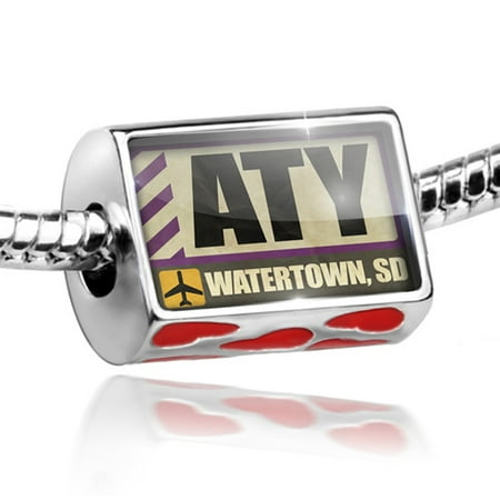 bead airportcode aty watertown sd charm fits all european bracelets