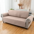 thumbnail image 4 of Sanmadrola 100% Waterproof Sofa Cover Anti Slip Couch Cover Machine Washable Slipcover Leakproof Furniture Protector for Dogs Kids Pets, Light Brown, Sofa, 4 of 9