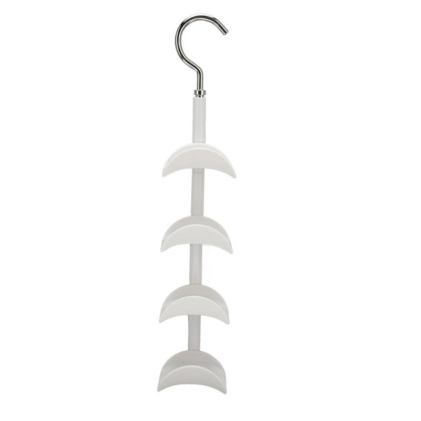 Percha para bolsos con múltiples ganchos, giratoria 360 grados, ideal para salones de belleza y spa.