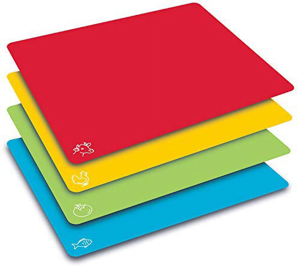  Extra Thick Flexible Cutting Boards for Kitchen, Cutting Mats  for Cooking, Colored Cutting Mat Set, Non-Slip Cutting Sheets, Flexible Plastic  Cutting Board Set of 3, 15x12: Home & Kitchen