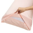 thumbnail image 3 of Luxury Pillowcase Set Of 4 - Super Soft Hotel Quality - Pink King, 3 of 8