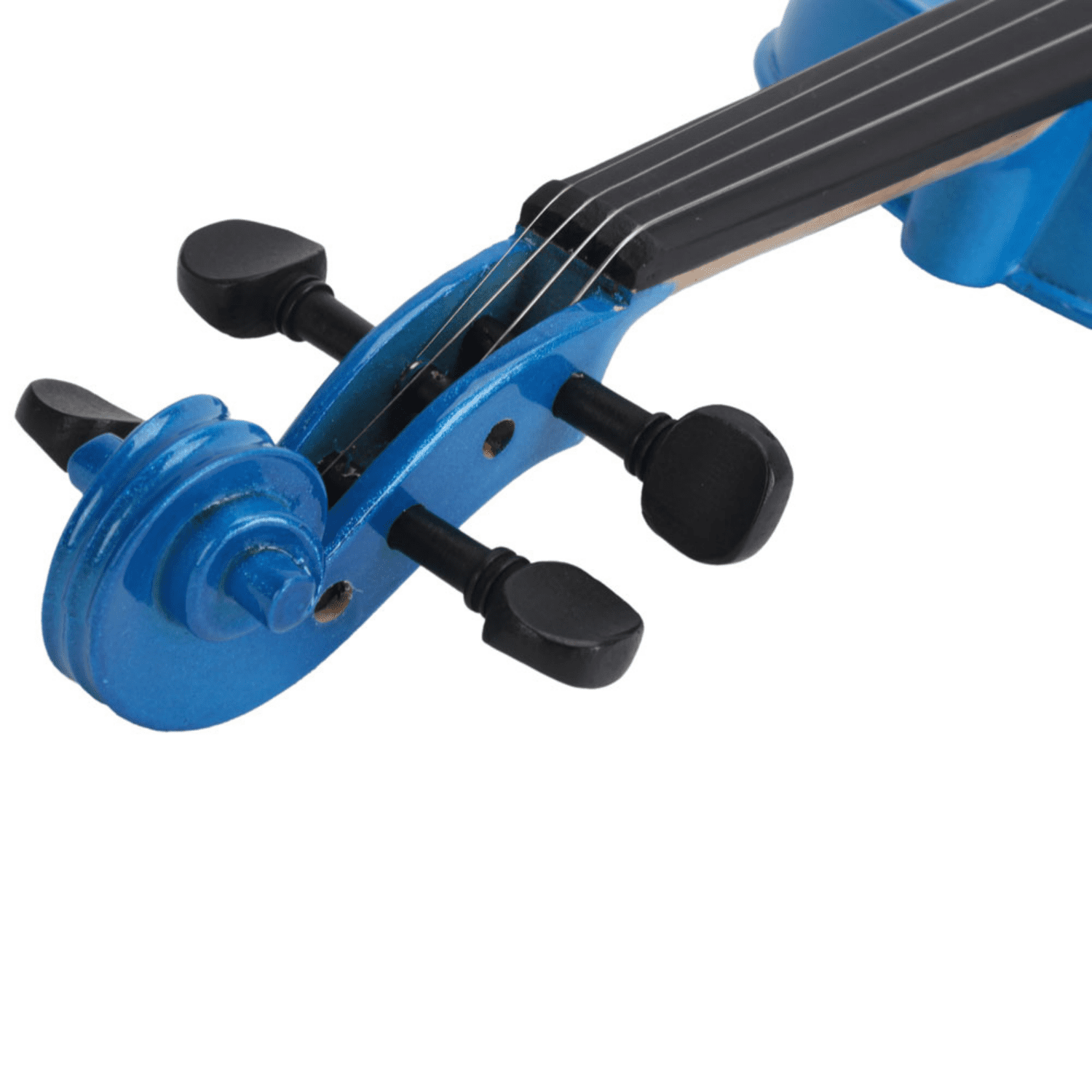 Hassch 4/4 Acoustic Violin, Fiddle Set for Beginner with Case, Bow and Rosin, Dark Blue