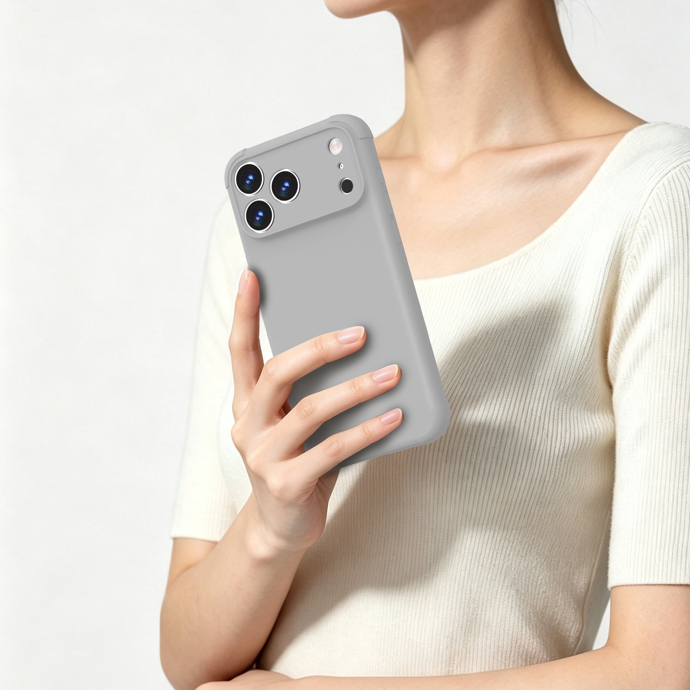 onn iPhone 18 Pro Max and iPhone 17 Pro Max Phone Case with MagSafe, Cool Grey