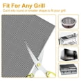 thumbnail image 6 of Zorpupoa 1Pcs Reusable BBQ Grill Mat, 13x16" Fiberglass Fabric Mesh Grill Mat for Gas Charcoal, Black, 6 of 11