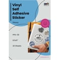 thumbnail image 1 of miduoudo-Printable Vinyl Sticker Paper for Inkjet Printer, Glossy Sticker Paper 8.5 x 11, Self-Adhesive Print Your Own Stickers at Home, Custom Photo, Waterproof & Tear Resistant, Instant Dry (20 She, 1 of 4