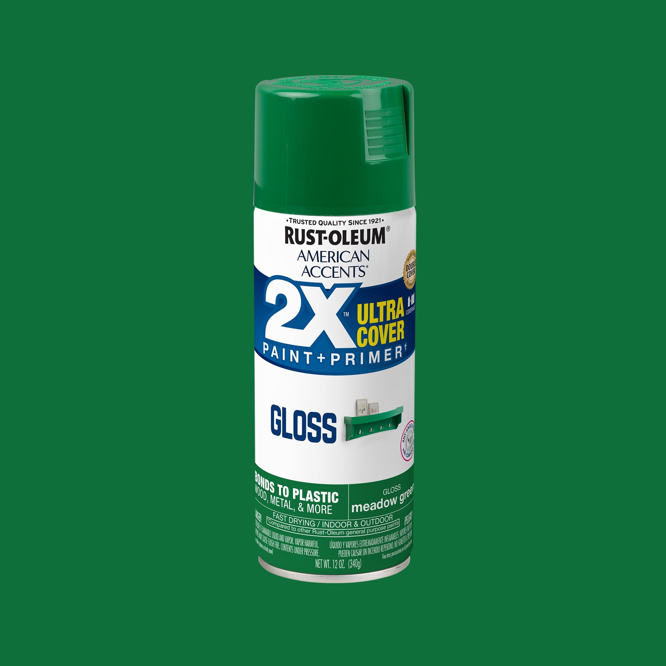 6 pack) Meadow Green, Rust-Oleum American Accents 2X Ultra Cover