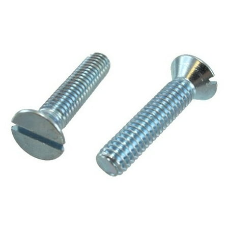 

1/2 -13 X 2-1/2 Zinc Plated Flat Head Slotted Machine Screws (Box of 100)