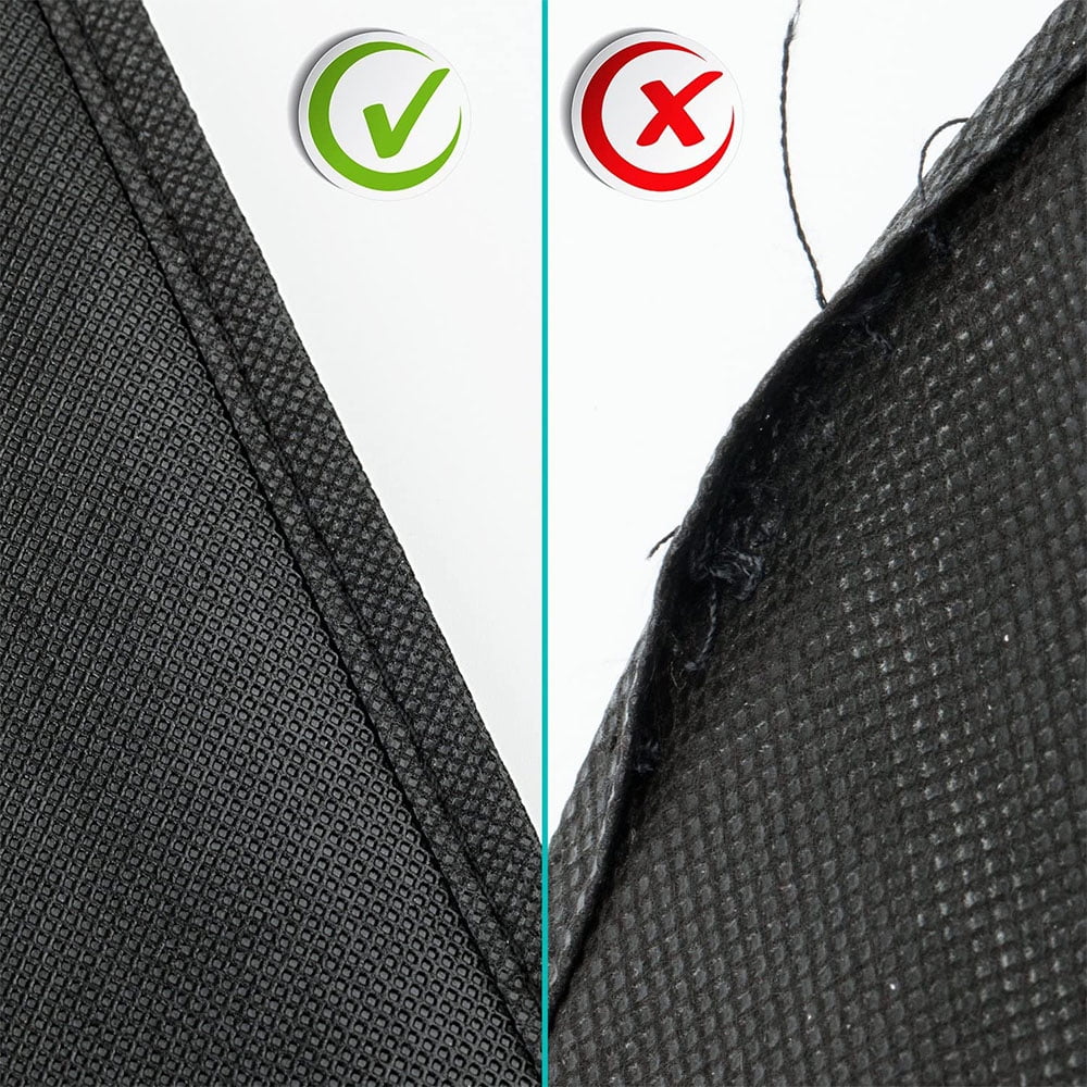 Set of 5 Hanging Garment Bags for Storage Breathbale Suit Cover for Closett Dust Suit Cover Protector with Zipper for Suit Coat, Jacket,Black,60x120cm