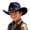 Navy, variant on Kids Western Cowboy Hat for Playful Sun Protection for Little and Big Kids for Outdoor and for Summer Army Green One Size