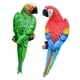 thumbnail image 3 of 2 figuras de loro para jardín, decoración de pared y árbol, adornos de animales Rojo verde, 3 of 9