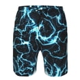 thumbnail image 3 of Fuzoiu Lightning Print Men's Beach Shorts,Men's Swim Trunks,Quick Dry Board Shorts with Pockets,Men's Bathing Suits for Surfing, Running, and Casual Wear-Medium, 3 of 6