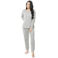 thumbnail image 2 of Fruit of The Loom Women's Boyfriend Top & Jogger Pajama Sleep Set, Sizes S-4X, 2 of 10