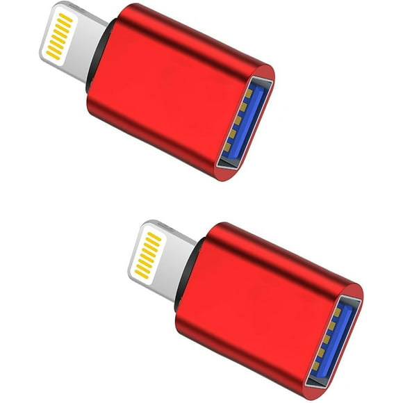 shiyou-Apple MFI Certified Lightning to USB Camera Adapter, USB 3.0 OTG Cable Adapter for iPhone 14 13 12 11 XS XR X SE 8 7 6 5 iPad to Connect Card Reader, Keyboard, Mouse, Piano, USB Flash Drive (R