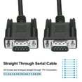 thumbnail image 4 of Uxcell DB9 RS232 Serial Cable, Straight Through RS-232 9 Pin Extension Cable for Data Communication 4.9 ft  Male to Male, 4 of 6
