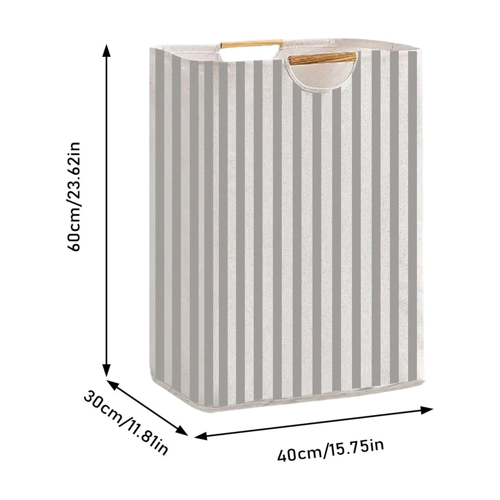 Large Laundry Hamper,80L(21.1 Gal) Collapsible Laundry Basket with Bamboo Handles,Freestanding Waterproof Clothes Hamper for Laundry Room,Bedroom,Towels,Toys(Gray)