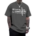 thumbnail image 2 of Ankishi He Left The 99 To Rescue Me T Shirt Crew Neck Short Sleeve Christian T-Shirt Loose Men Summer Tops for Date, 2 of 8