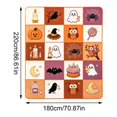 thumbnail image 3 of Throw Blanket Halloween Pattern Flannel Fleece Soft Plush Decorative Throw Blanket for Couch Bed All Ages Colorful Cozy Home Halloween Decor, 3 of 6