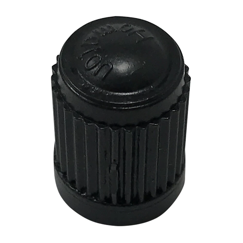 (1000) Black Plastic Tire Caps Air Valve Stem Dust Cover - Car Bike Truck Wheel