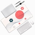 thumbnail image 2 of DouZhe Large Mouse Pad, Japanese Style Wavy Lines Non-Slip Waterproof Rubber Keyboard Office Desk Pads Mousepad, 29.5 x 15.8 inches 3mm Thick, 2 of 7