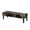 Black Gold Marble Abstract, variant on Bulopur Skull Halloween Stretch Bench Cover Removable Dining Bench Slipcover Non Slip Fit Halloween Decor for Entryway Bench