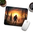 thumbnail image 3 of Bigfoot Walking In The Woods At Sunset Mouse Pad Low Profile Gaming Mat, 3 of 7