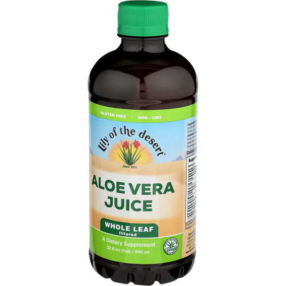 Lily of the Desert Aloe Vera Juice, Whole Leaf Filtered, 32 fl oz (946 ml)