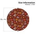 thumbnail image 2 of Honeii Autumn Forest3 print Leather Coaster Set of 4, ideal for safeguarding your furniture from drinks spills and effortless cleanup-Round Shape, 2 of 6