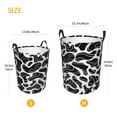 thumbnail image 4 of LNWH Laundry Basket, Hand Drawn Black Spots Pattern Foldable Laundry Hamper with Handles Waterproof, Medium Size, 4 of 8
