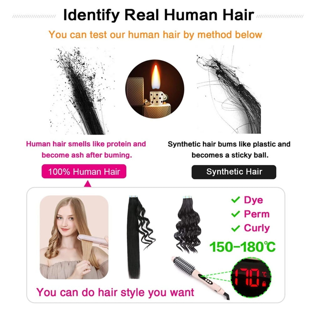 Real Human Hair Clip in Hair Extensions One Piece Thick Silky Straight Hair Pieces for Thinning Hair #8 Brazilian Remy Hair Clip In Extensions