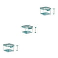 thumbnail image 3 of Guardoinrt Récipient Rectangulaire en Plastique pour Stockage Alimentaire Efficace Vert 1.5L 1.5L 2.5L 3Ensemble, 3 of 6