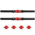 thumbnail image 3 of Yeacher Threaded Dumbbell Handle Bars with 4 Fastener Collars Adjustable Dumbbell Bars for Weight Lifting Home Gym Fitness Exercise, 3 of 7